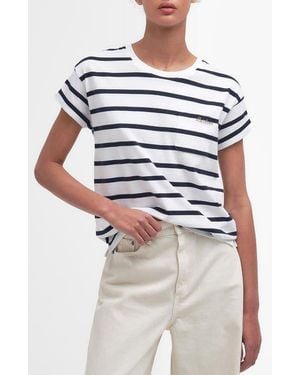Barbour Otterburn Stripe T-Shirt - Gray