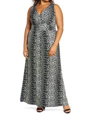 Loveappella Surplice Maxi Dress - Multicolor