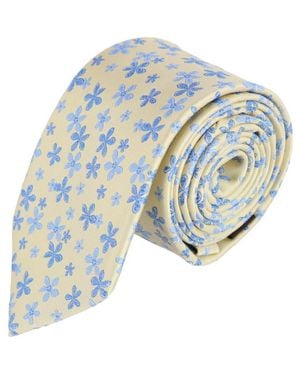 Trafalgar Daddy & Me Weldon Floral Silk Novelty Neckties - Blue