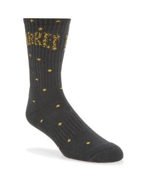 Market Stars Cotton Blend Crew Socks - Gray