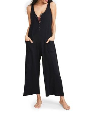 HATCH The Cotton Maternity Nursing Friendly Jumpsuit - Black