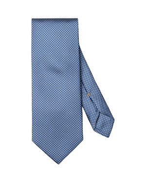 Eton Polka Dot Silk Tie - Blue