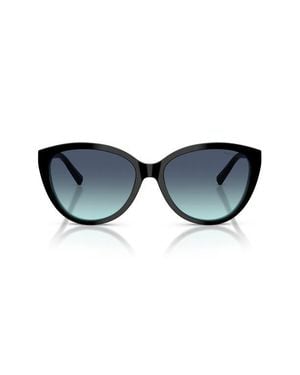 Tiffany & Co. 56Mm Cat Eye Sunglasses - Blue