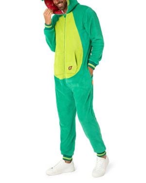 Opposuits Dinosaur Hooded Fleece Costume Jumpsuit - Green