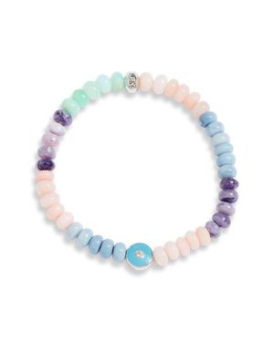 Anzie Boheme Beaded Opal Stretch Bracelet - Blue