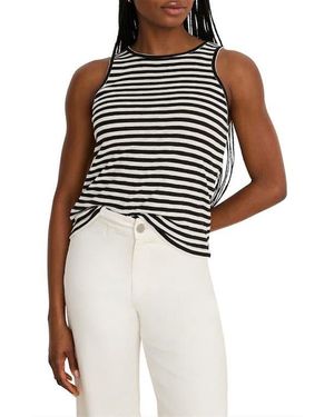 NIC+ZOE Stripe Cape Rib Tank - Multicolor