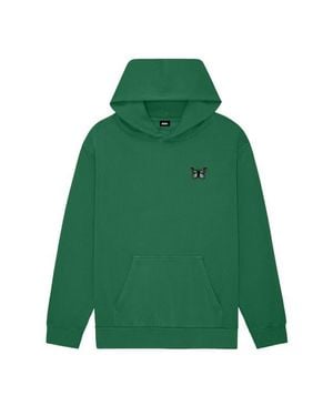 Alix Butterfly Midweight Fleece Relaxed Hooded Sweatshirt - Green