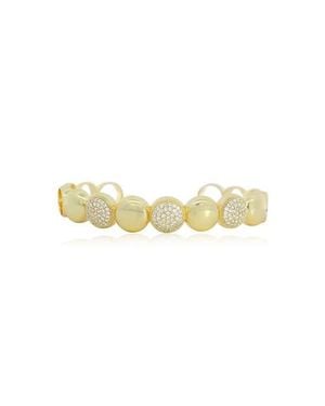 The Lovery Fine Jewelry Cz Disco Cuff Bangle - Yellow
