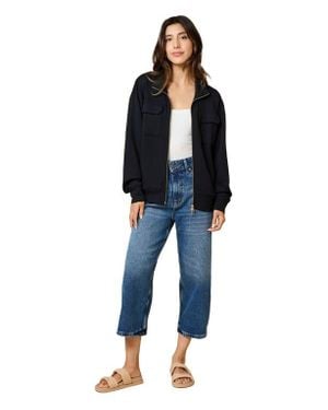 Softies Dreamtech Double Zip Bomber Jacket - Blue