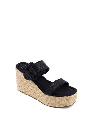 Shu Shop Leena Platform Wedge Espadrille Sandal - Black