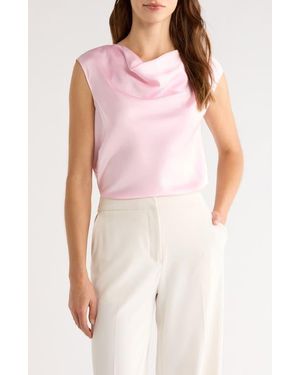 Halogen® Cowl Neck Sleeveless Top - Pink