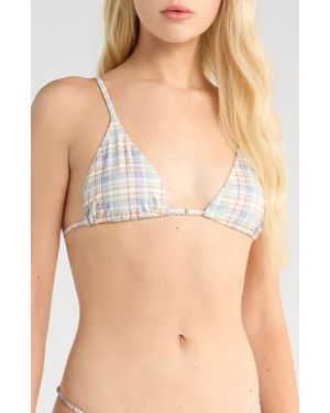 PacSun Delphinium Ring Triangle Swim Top - Natural