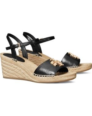 Tory Burch Eleanor Wedge Espadrille - Black