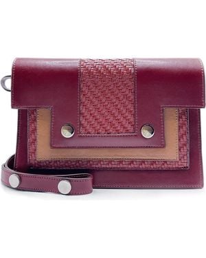 Doizpe Frihed Cactus Luxe Crossbody And Clutch Bag - Purple