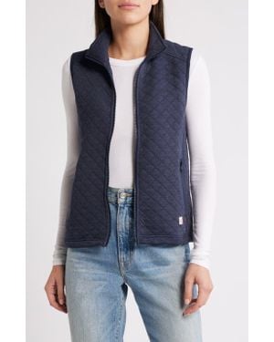 Marine Layer Corbet Quilted Vest - Blue