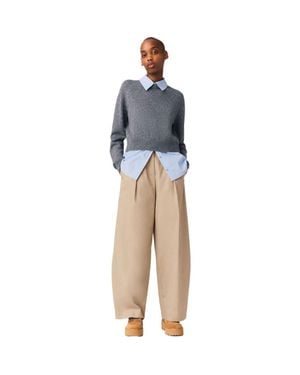 Maje Cotton Balloon Pants - Blue