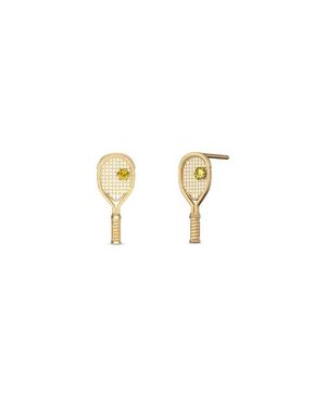 Paskal The Tennis Racket Stud Earring, Diamond - Metallic