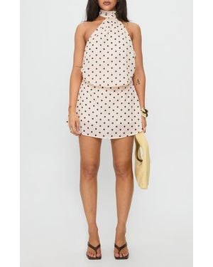 Princess Polly I Guess So Polka Dot Minidress in Black | Lyst Princess Polly I Guess So Polka Dot Minidress in Black | Lyst