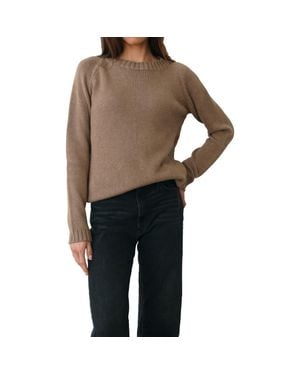 Paneros Clothing Sloane Cotton Crewneck Sweater - Black