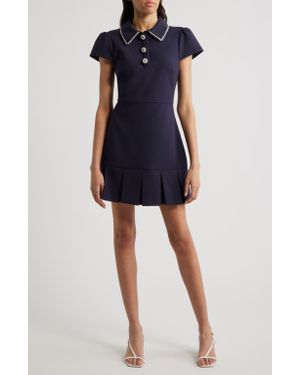Likely Bettina Short Sleeve Polo Minidress - Blue