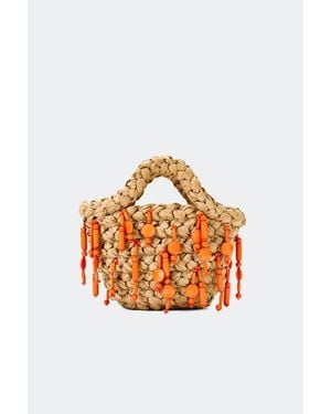 Simon Miller Beaded Shelly Bag - Orange