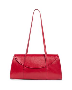 Reformation Elena Leather Shoulder Bag - Red