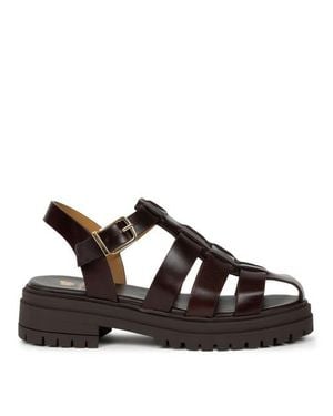 Bobbies Billy Flat Sandals - Brown
