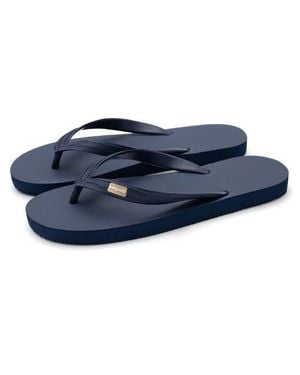 feel good Classicz Core Natural Rubber Flip Flop Thong Sandals - Blue