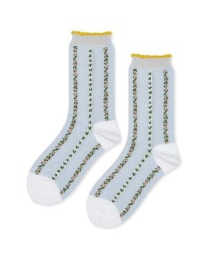 Hansel From Basel Louelle Crew Socks - Blue