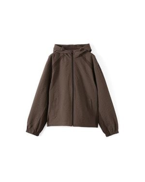 Cotton On Hooded Spray Jacket - Brown