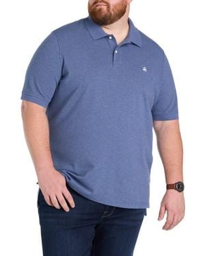 Brooks Brothers Big & Tall Piqué Stretch Polo Shirt - Blue