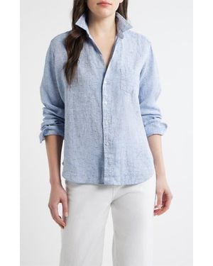 Frank & Eileen Eileen Relaxed Button-Up Shirt - Blue