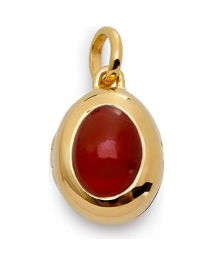Monica Vinader Birthstone Locket Pendant - Red