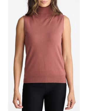 Brave+True Skye Sleeveless Turtleneck Sweater - Red