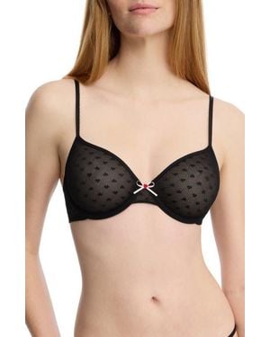 Skarlett Blue Heart Breaker Lace Underwire Bra - Black