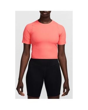 Nike Zenvy Dri-Fit Rib T-Shirt - Red