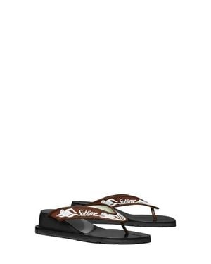 Tory Burch Sublime Wedge Flip Flop - Black