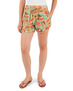 Hurley Ginko Clouds Floral Shorts - Orange