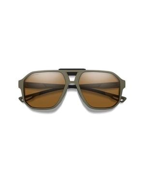 Smith Truss 57Mm Chromapop Polarized Aviator Sunglasses - Multicolor