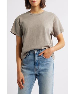 SLVRLAKE Denim Square Cotton T-Shirt - Gray