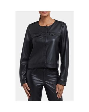NYDJ Vanessa Faux Leather Jacket - Black