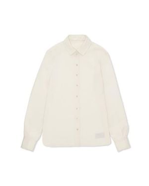 Fortela Silk Smoking Shirt - White