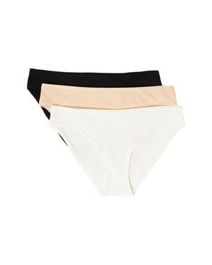 Etam John 3-Pack Ribbed Bikini Briefs - White