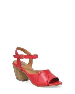 Miz Mooz Attie Ankle Strap Sandal - Red
