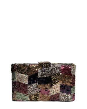 Simitri Zigzag Clutch - Gray
