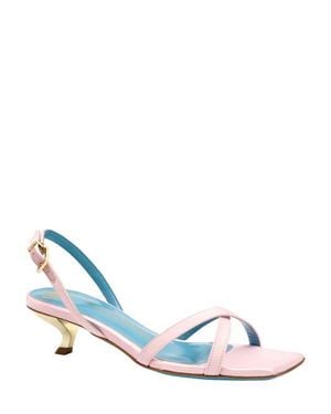Valentina Rangoni Vulcano Halter Satin Sandal - Blue