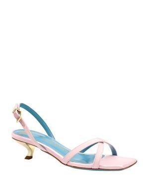 Valentina Rangoni Vulcano Halter Satin Sandal - Blue