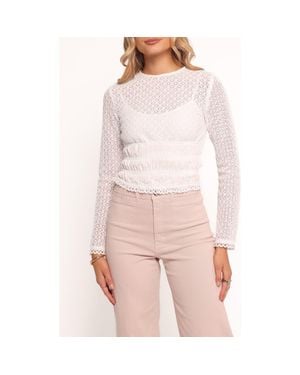 Petal & Pup Riven Shirred Top - Pink