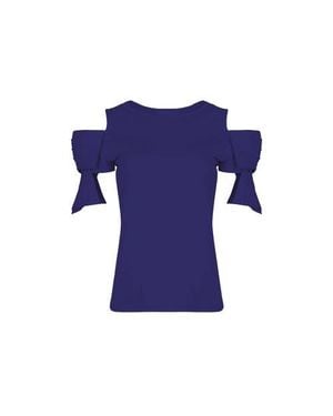 Anne Fontaine Myrtille Jersey Cotton Top - Blue