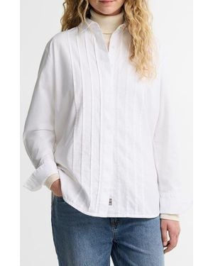 Barbour Adalyn Pintuck Cotton Shirt - White